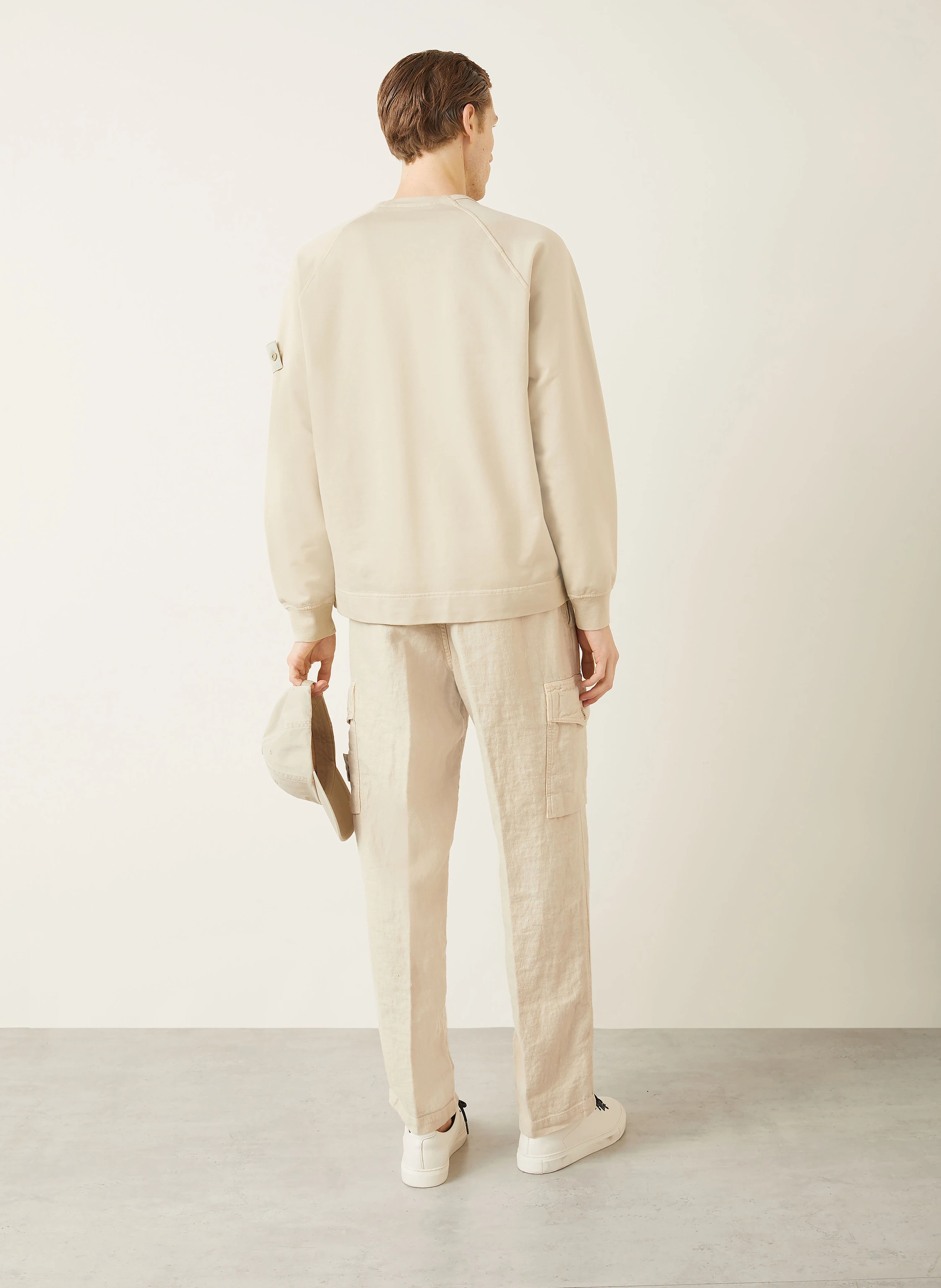STONE ISLAND Cargohose GHOST Regular Fit aus Leinen