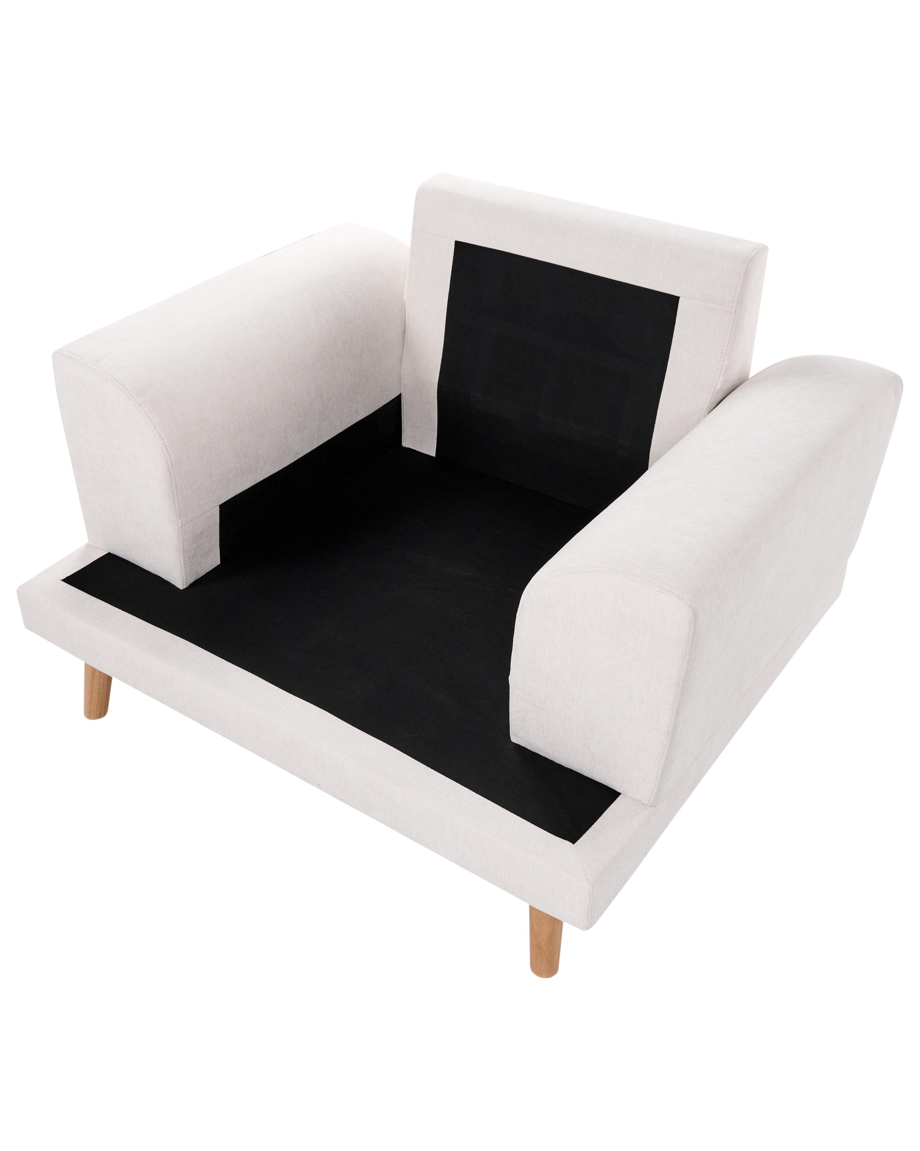 Fauteuil KILDAL Stof Lichtbeige