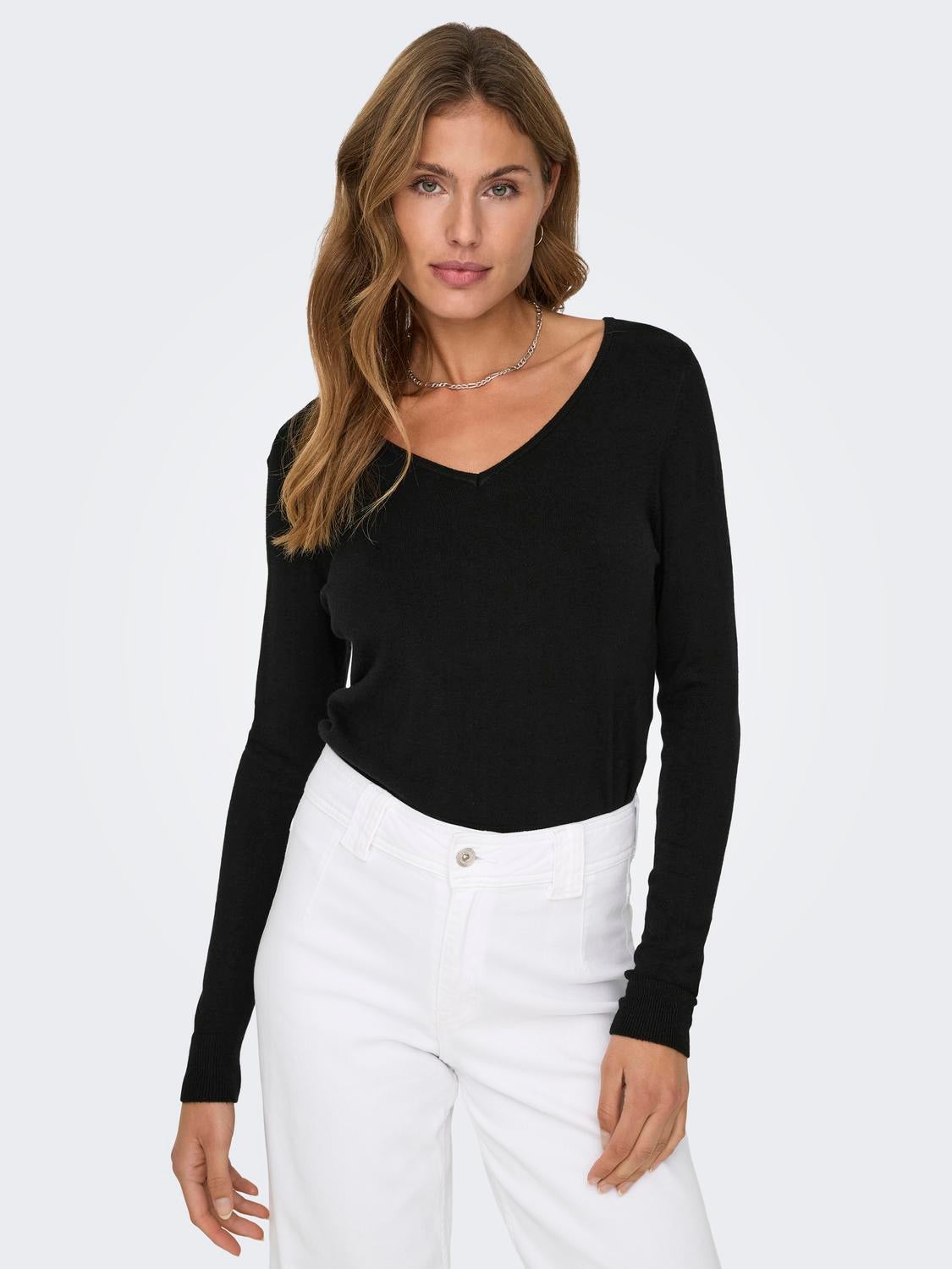ONLVENICE Strickpullover Black
