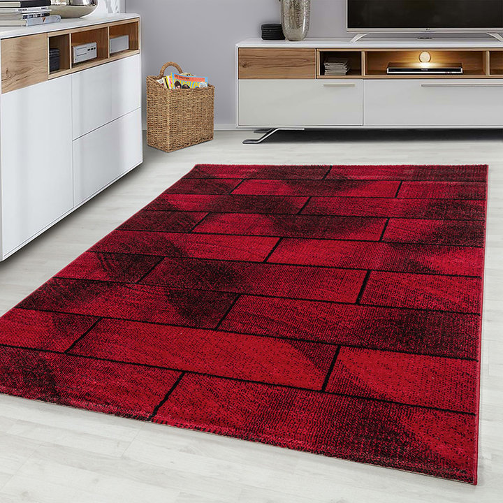 Modern Vloerkleed - Brick Rood 1110 | Stijlvol design