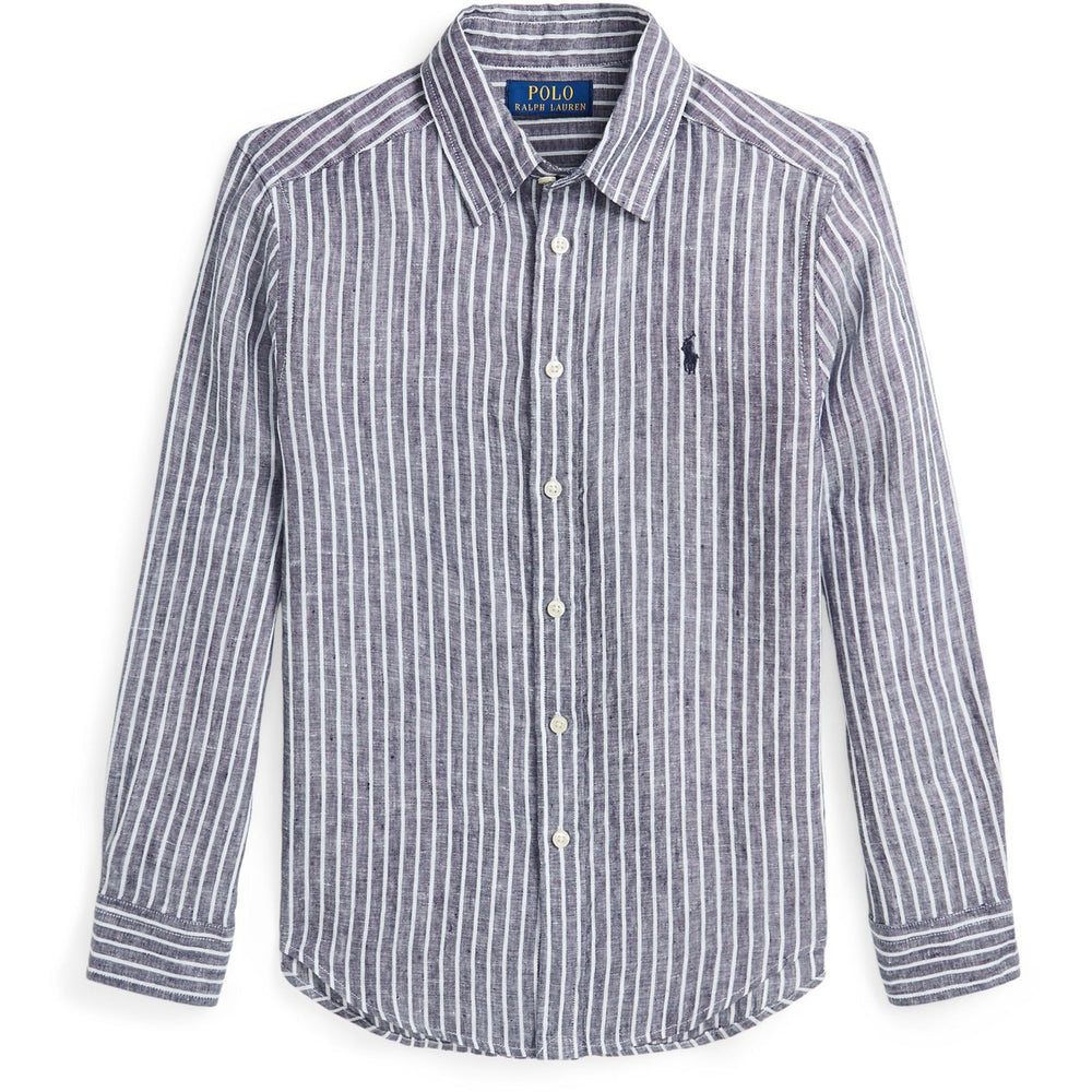 Køb Polo Ralph Lauren 6635A Newport Navy White Boy Sport Skjorte