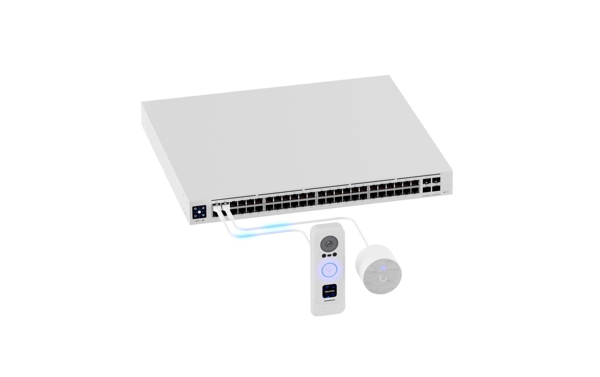 IP Türstation UVC-G4 Doorbell Pro PoE KIT Weiss<br>Premium UniFi Türklingel mit integrierter PoE und PoE-Glocke für einfache Installation