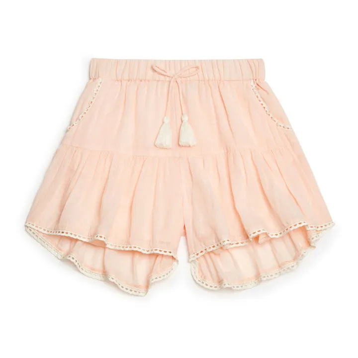 Louise Misha Jupe Short Coton Bio Alambra | Rose pâle