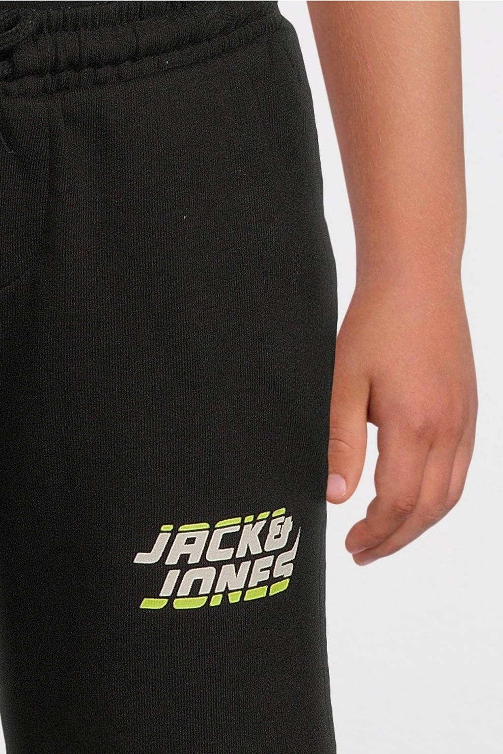 JACK & JONES sweatshort JPSTKAPPER met logo zwart