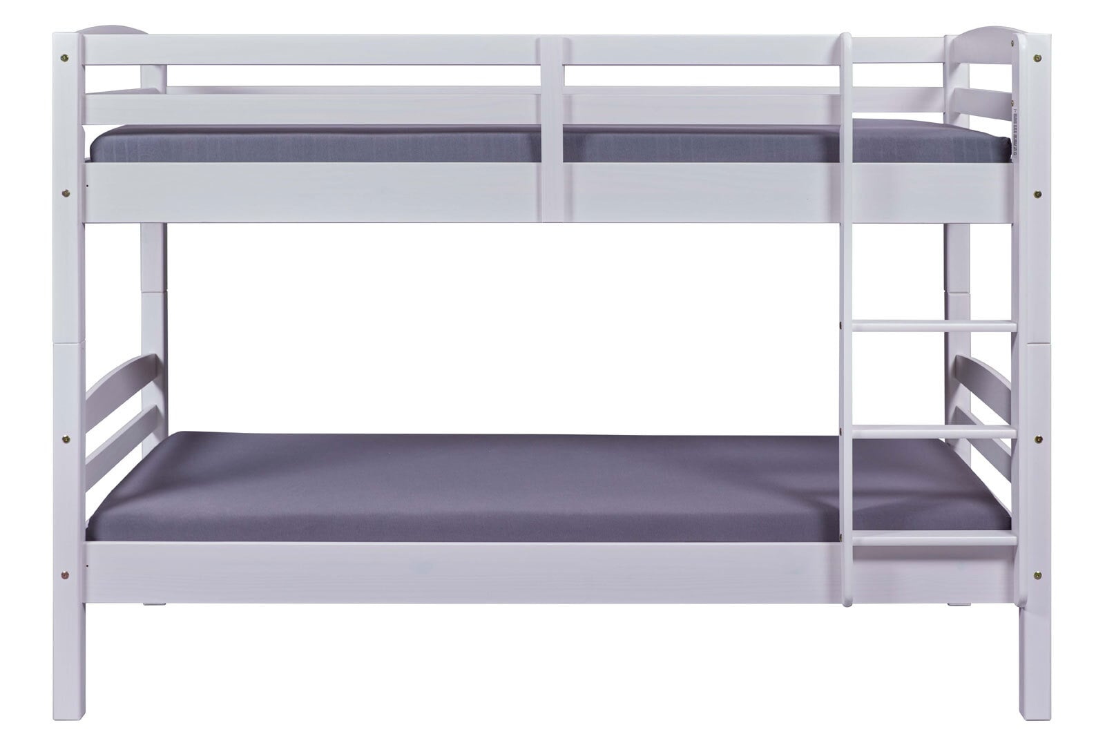 Etagenbett Frederik 90 x 200 cm Kiefer massiv weiß lackiert