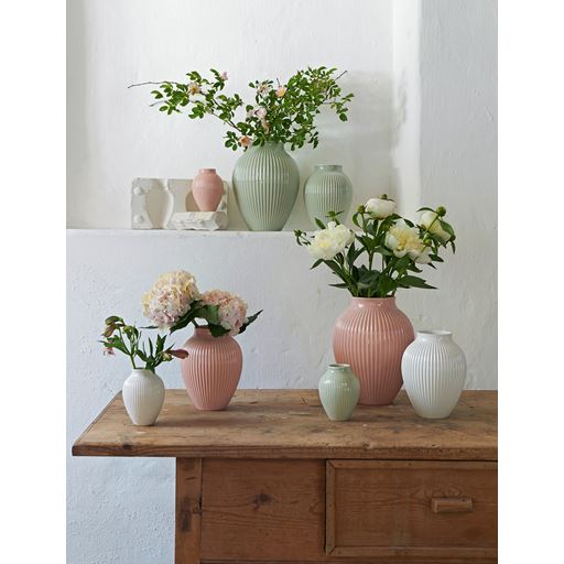 Knabstrup Riflet Vase, Mint