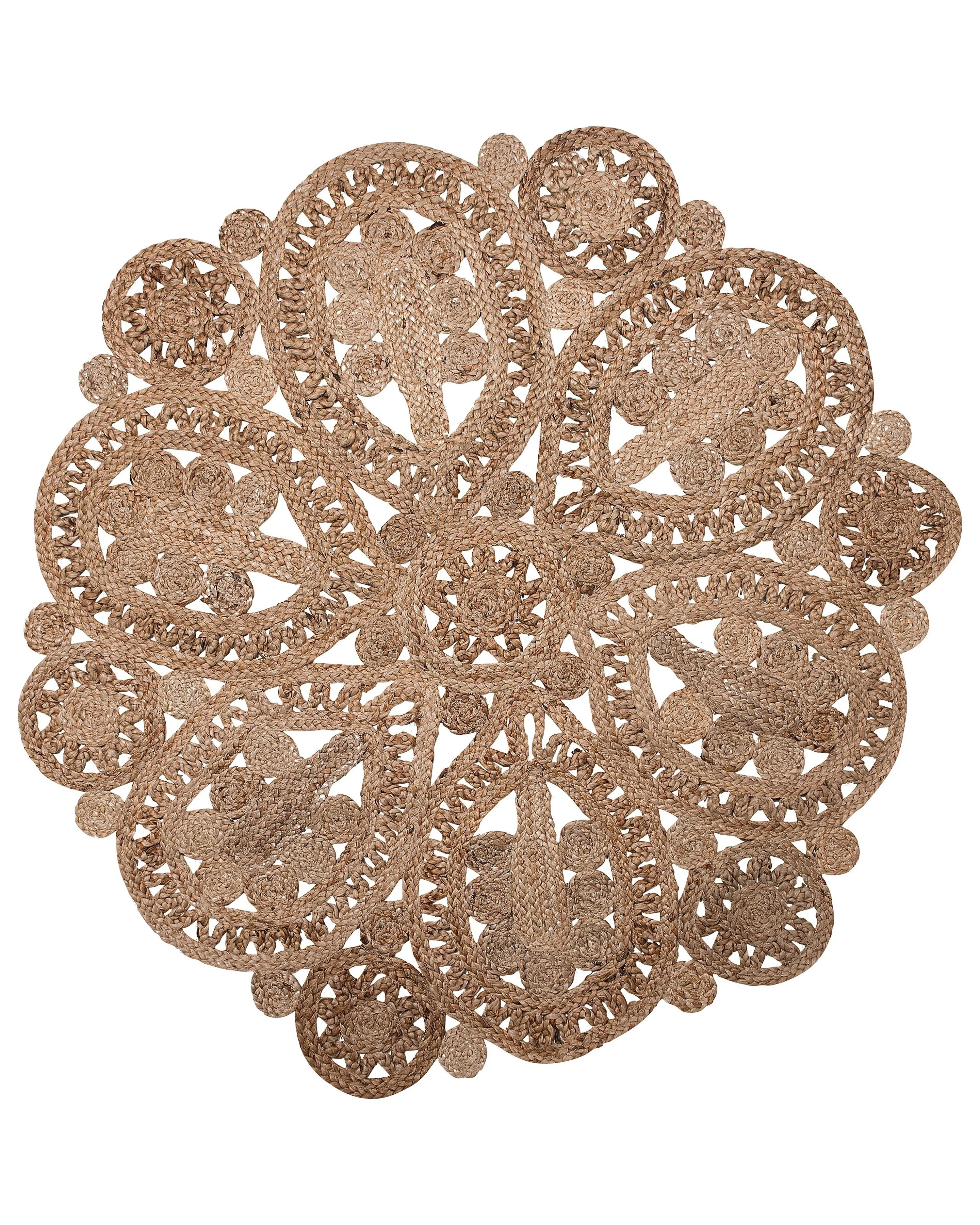 Vloerkleed BUCAK Beige ø 120 cm Jute