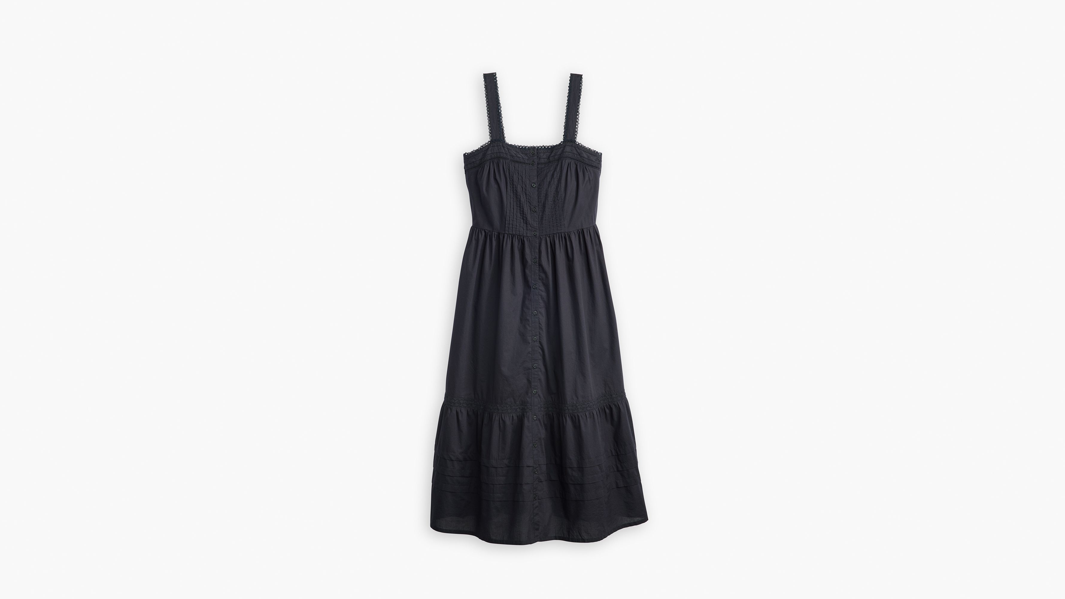 Robe mi-longue Cici - Caviar - Noir