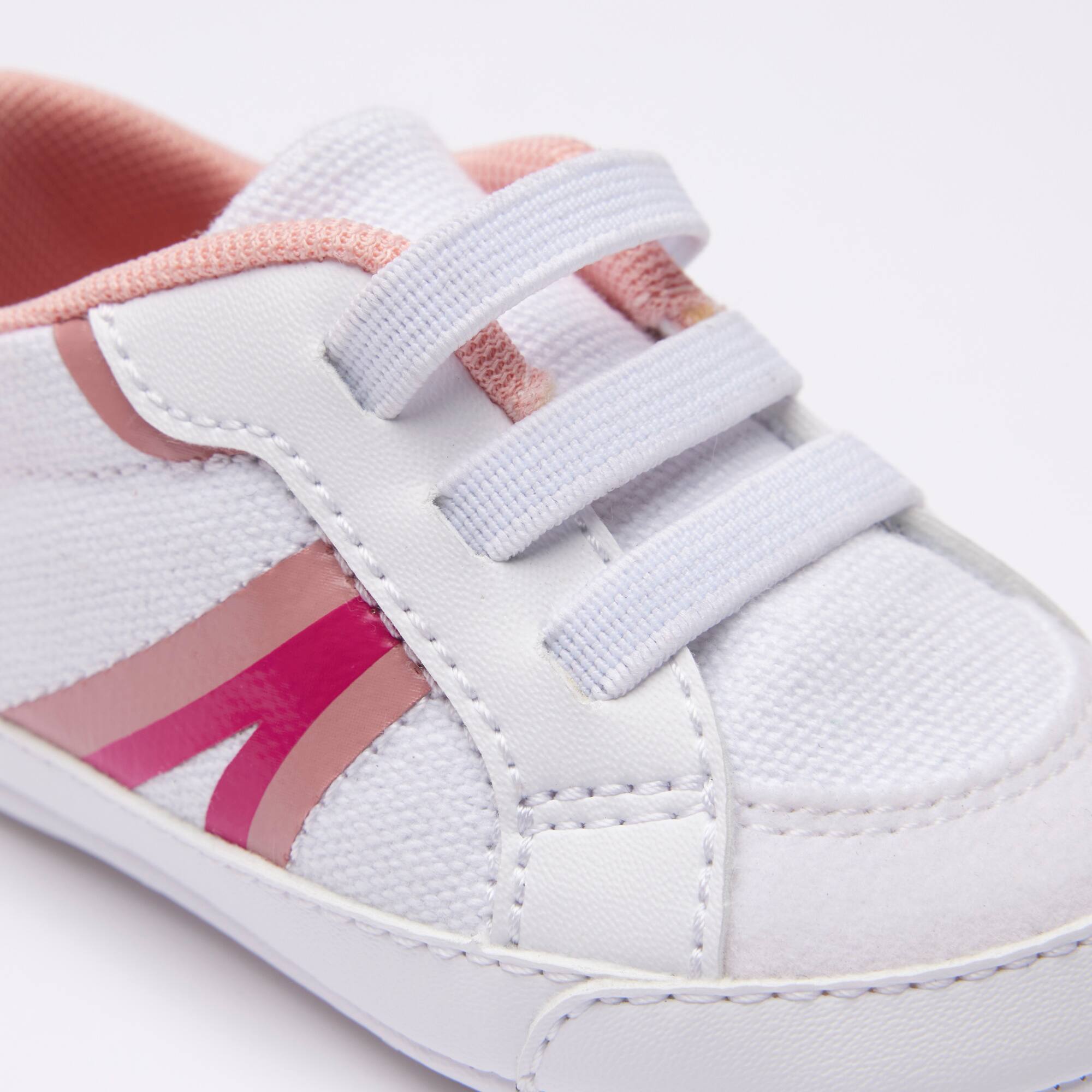 Kleinkinder-Sneakers L004 Cub aus Textil und Synthetik Sneakers - Weiss - Lacoste - Kinder