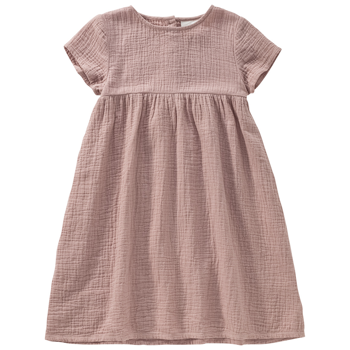 Topolino Pure Collection Mädchen Musselin-Kleid mit Teilungsnaht puderrosa