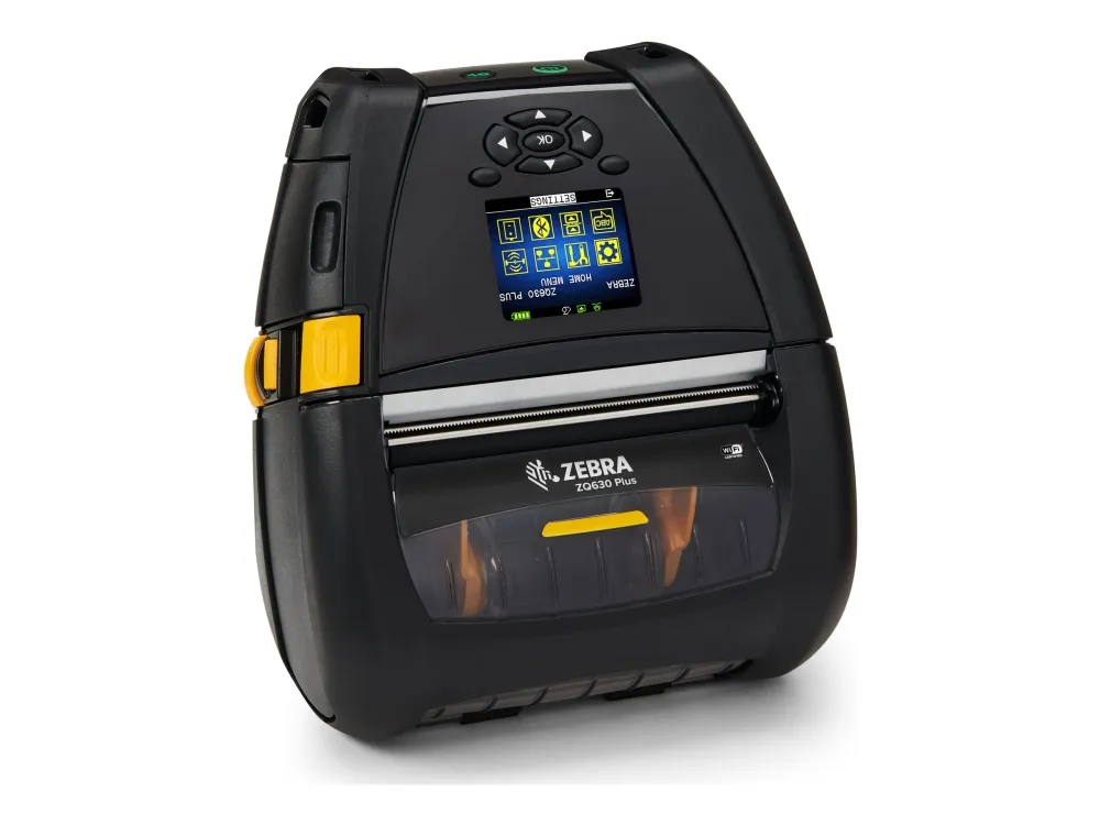 Zebra ZQ600 Series ZQ630 Plus - Etiketprinter - direkte termisk - Rulle (11,2 cm) - 203 dpi - op til 115 mm/sek. - USB, NFC, RS232C, Wi-Fi(ac), Bluetooth 4.2
