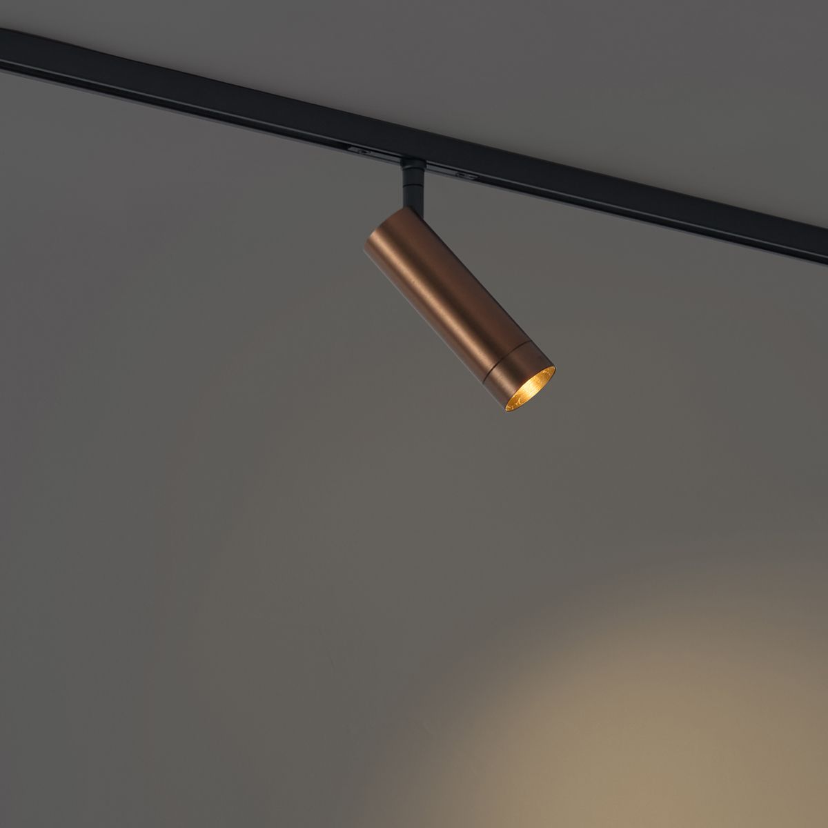 Moderne spot donker brons voor railsysteem 1-fase GU10 35mm - Slimline Uzzy