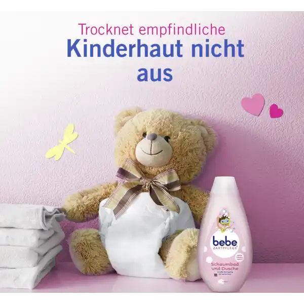Schaumbad und Dusche