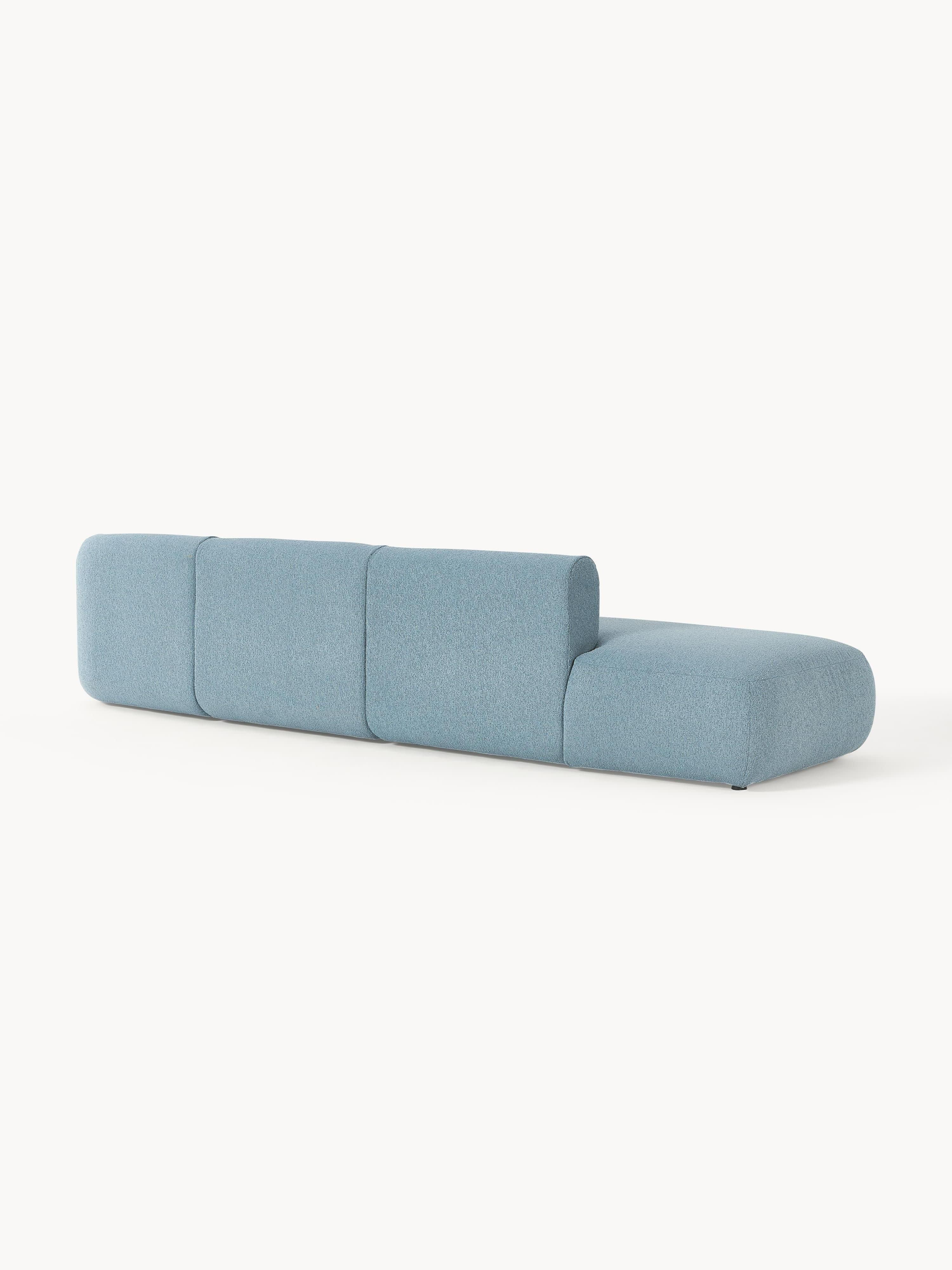 Modulaire XL chaise longue Sofia van bouclé stof