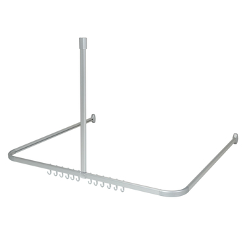 Sealskin Douchegordijnstang Easy Roll Aluminium 90x90 cm
