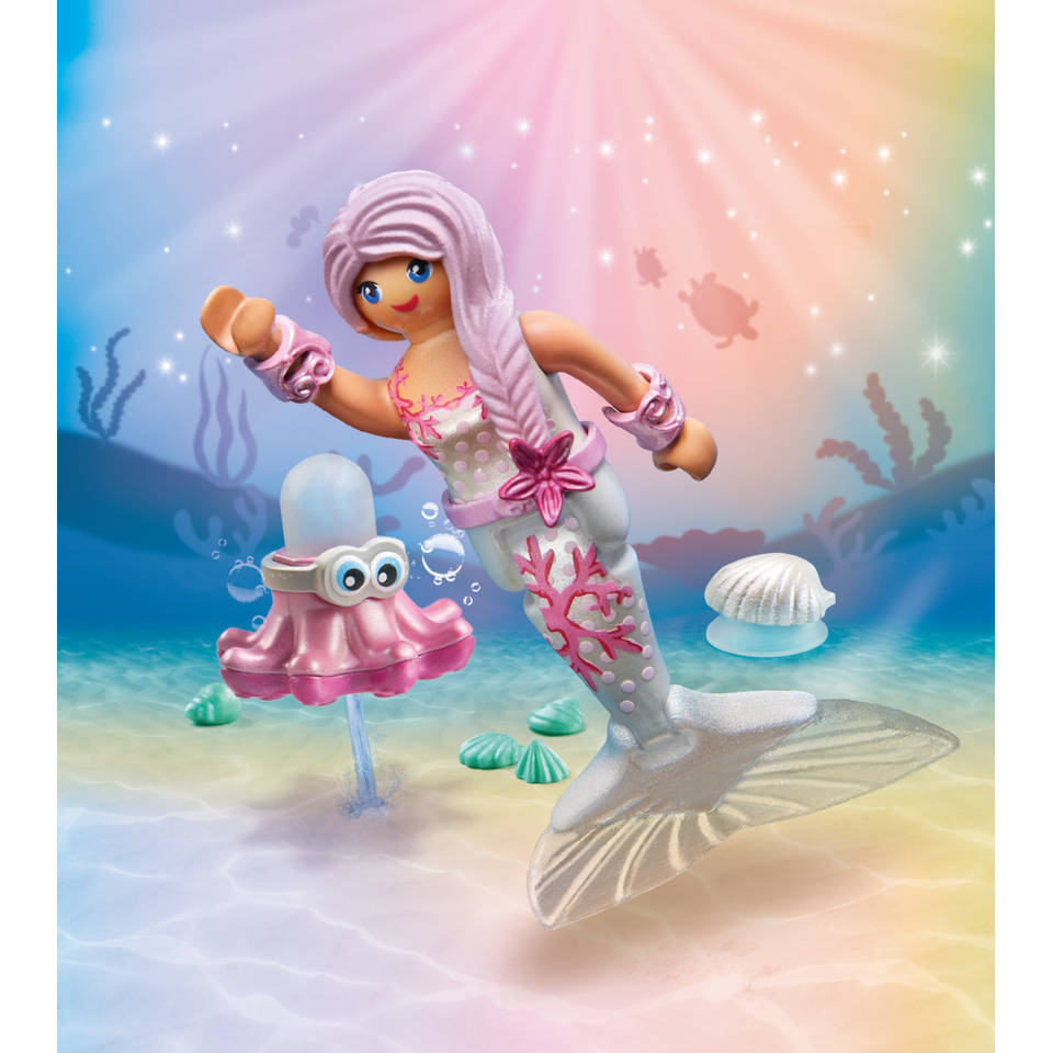 PLAYMOBIL SpecialPLUS zeemeermin met spuitoctopus 71477