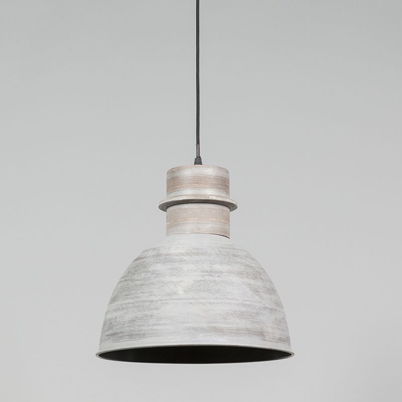 Set van 3 landelijke hanglampen grijs - Dory