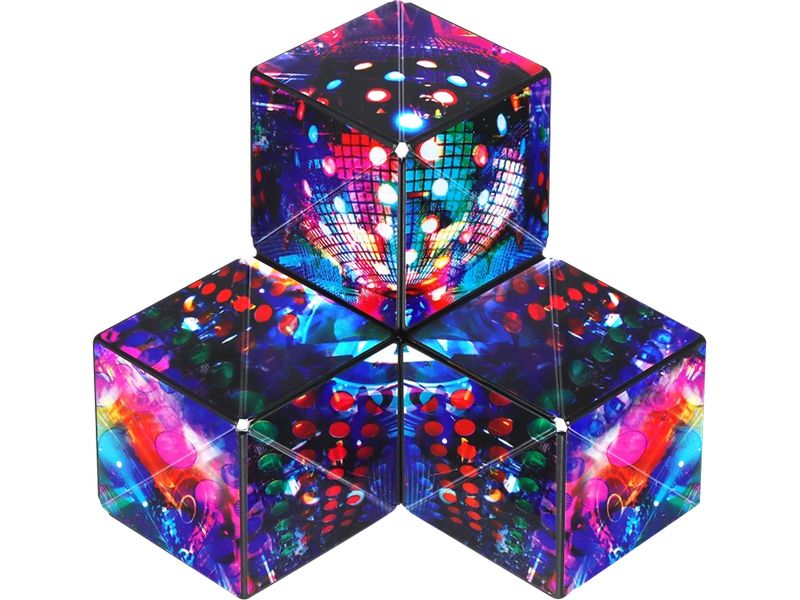 Shashibo Cube Disco Plaid – by Artist Jumbie Magnetischer Zauberwürfel