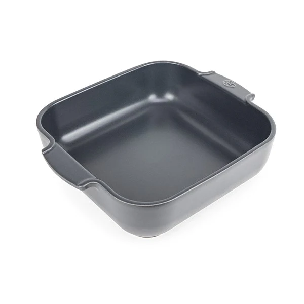 Plat four carré céramique ardoise 28 cm Peugeot