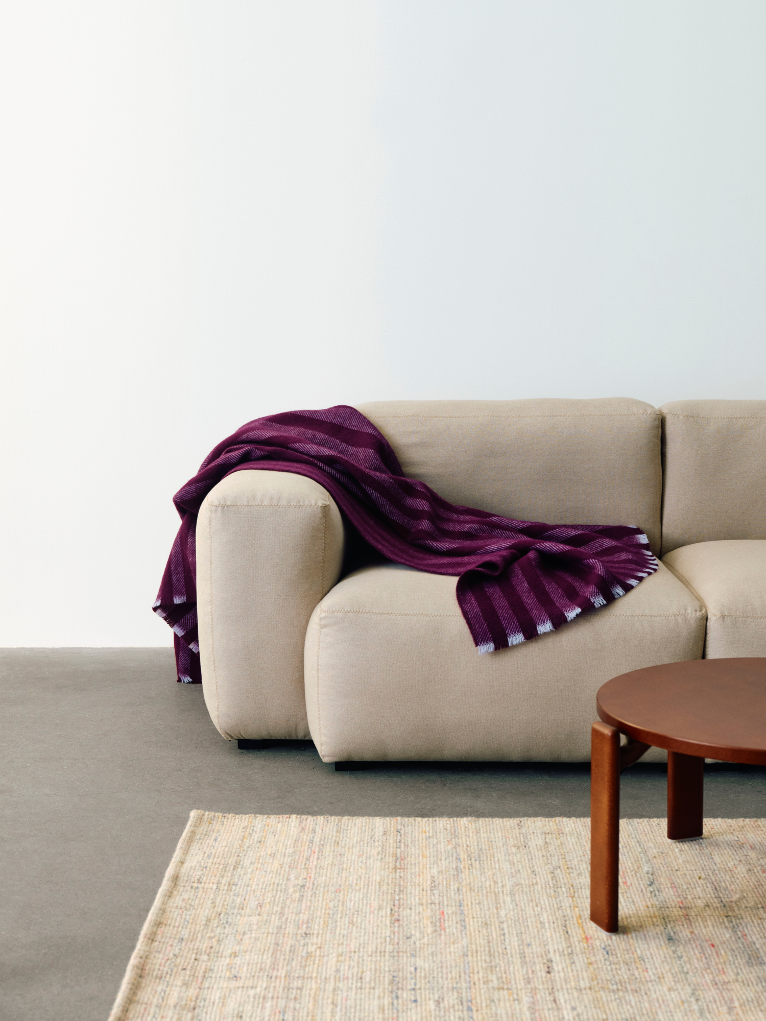 Plaid Duo 180x130 cm plum