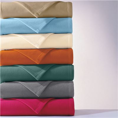 Couverture POLAIRE UNIE microfibre - tempérée