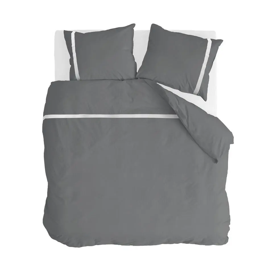 Walra - Dekbedovertrek Timeless Chic - 200x220 cm - Antraciet
