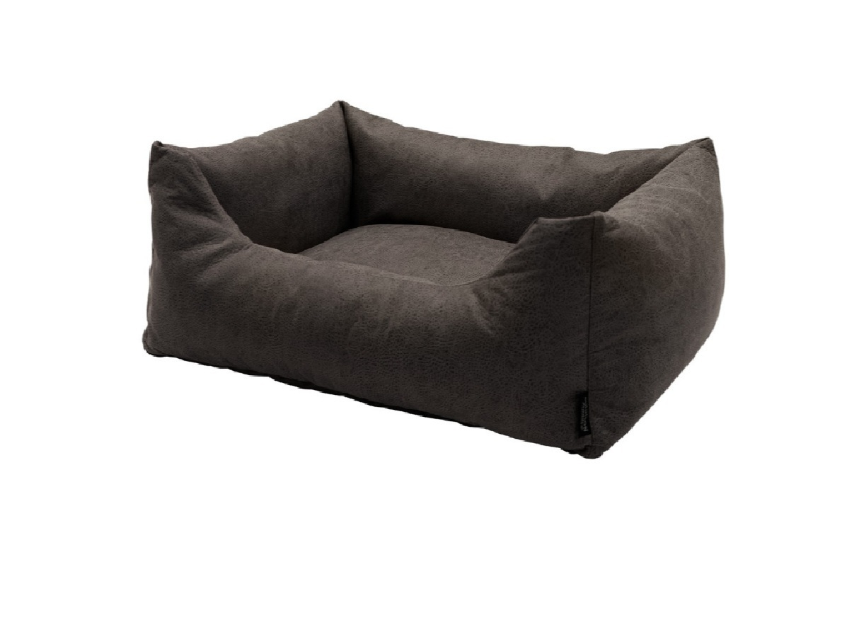 Madison hondenmand ca.65x45x20cm Leather look taupe