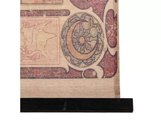 Toile sur parchemin 55x95x1,7 cm