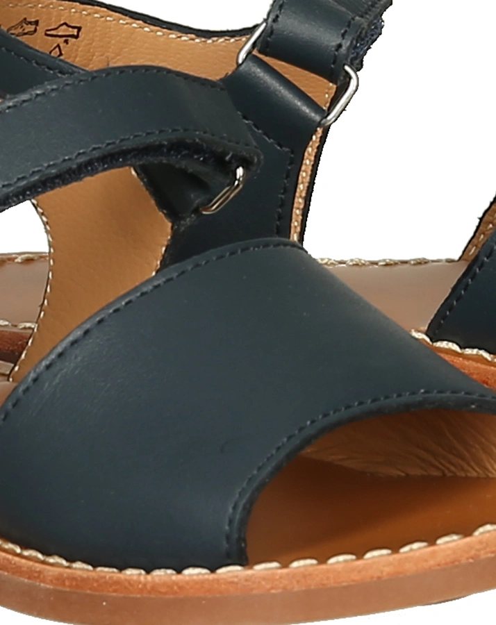 Leder-Sandalen PLAGE STITCH EASY in marine