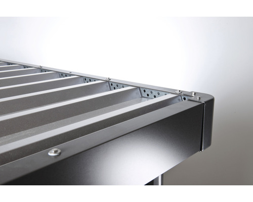 Biohort HighLine H5 tuinhuis met standaard deur, 275 x 315 cm, donkergrijs metallic