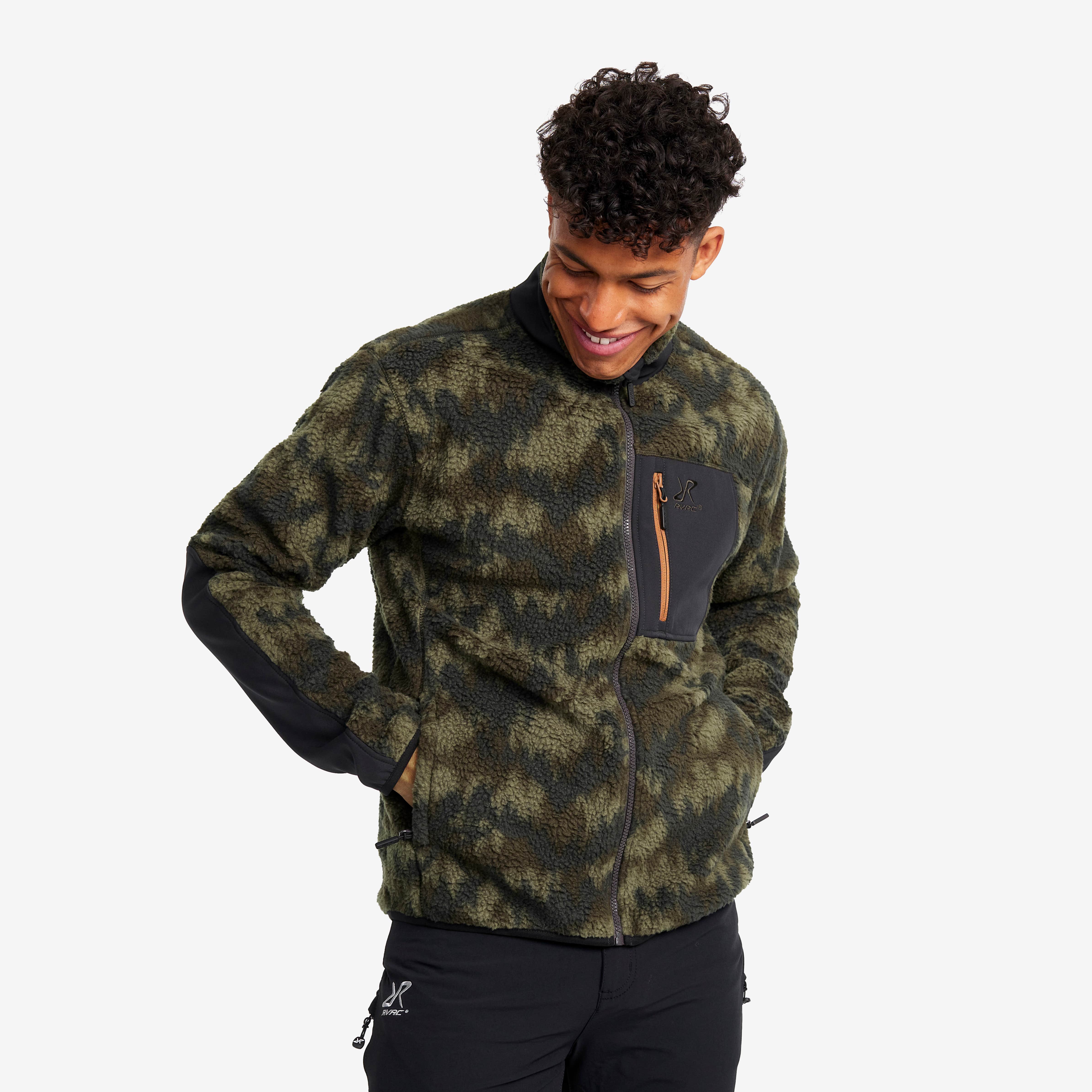 High Pile Fleece Herre Grape Leaf