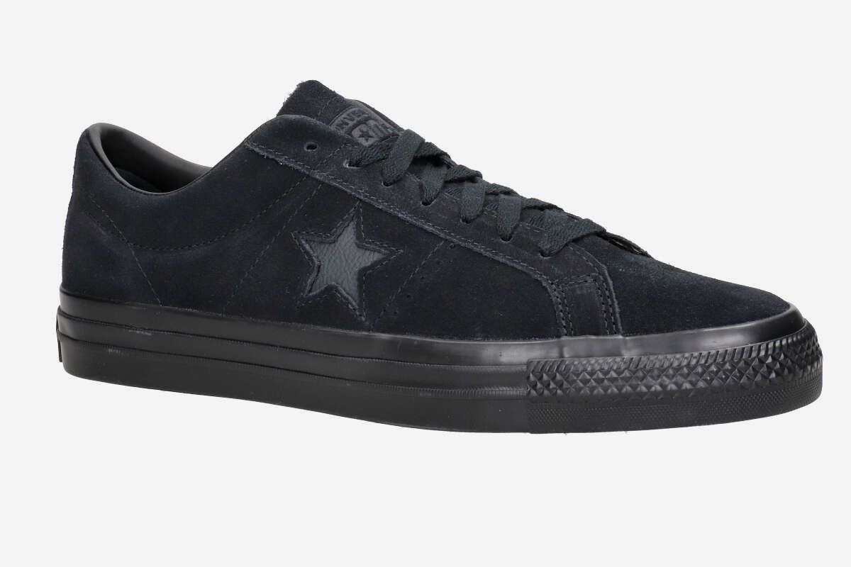 Converse CONS One Star Pro Suede Schuh (black black black)