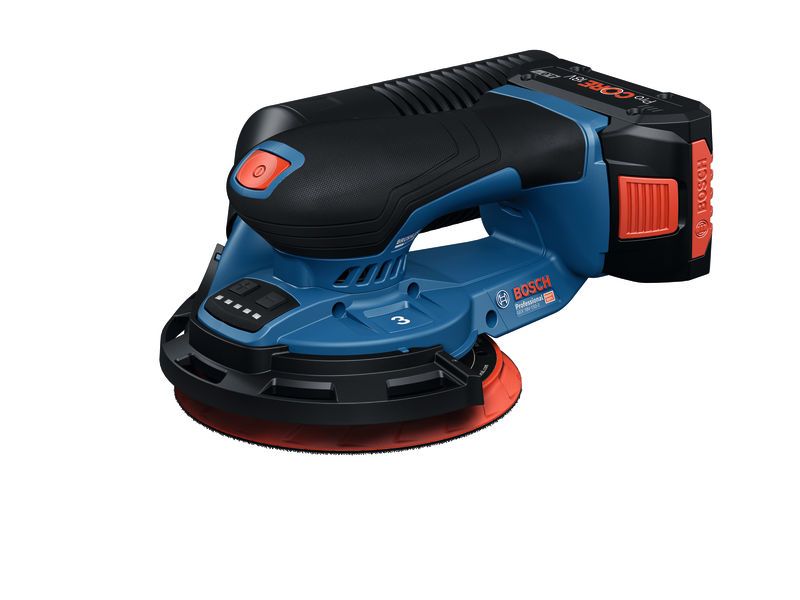 Bosch Professional Akku-Exzenterschleifer GEX 18 V-150-3 in Optimale Steuerung für höhere Abtragsleistung