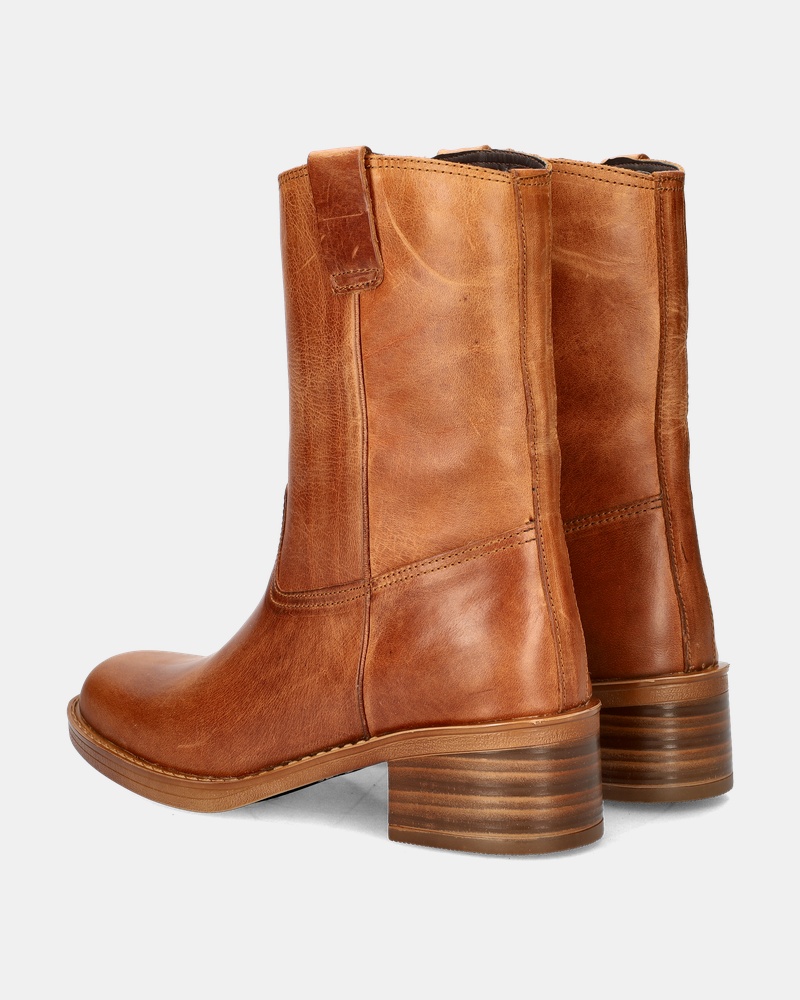 Nelson Rits- & gesloten boots  - cognac