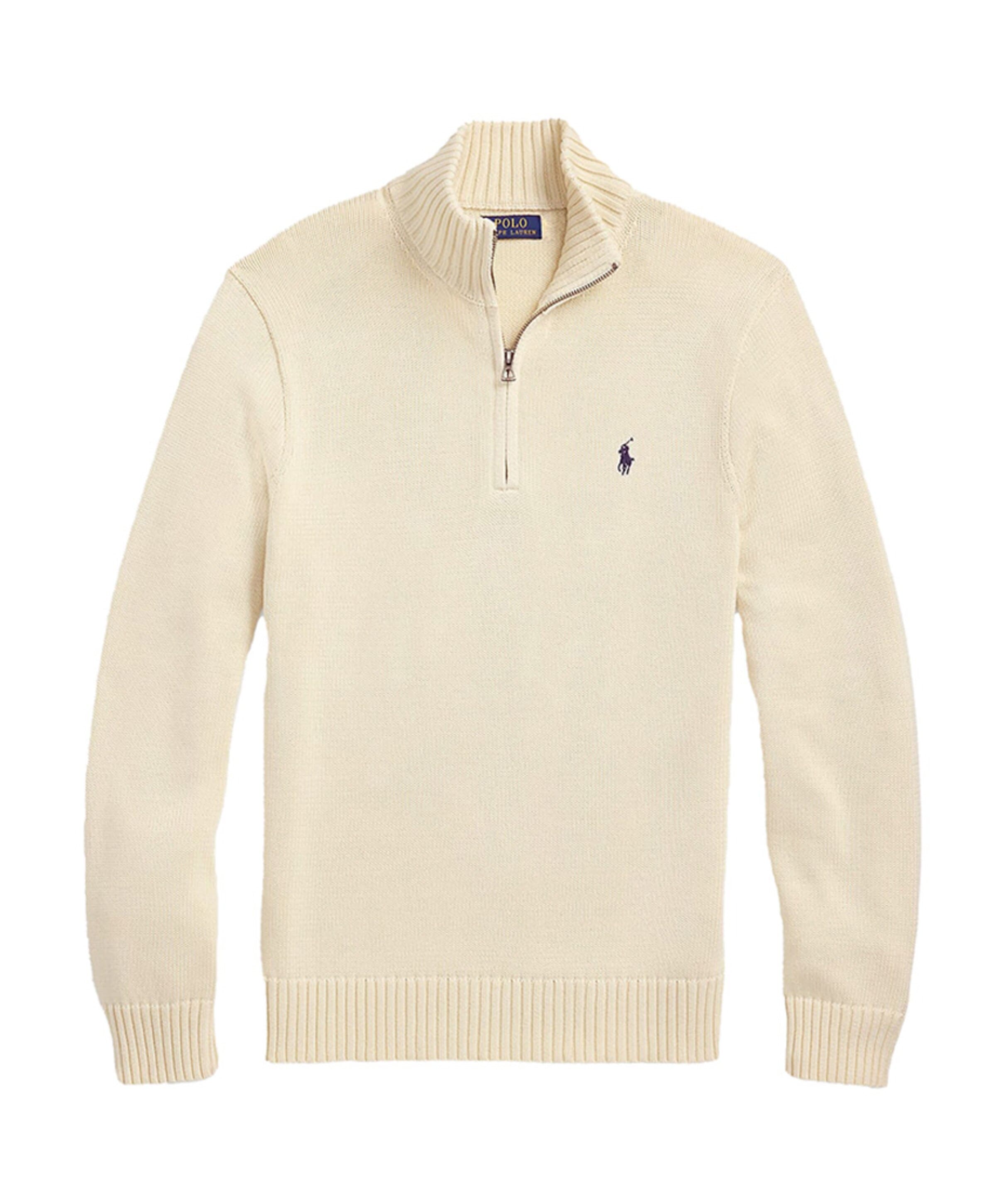 Ralph Lauren Heren trui met rits ecru