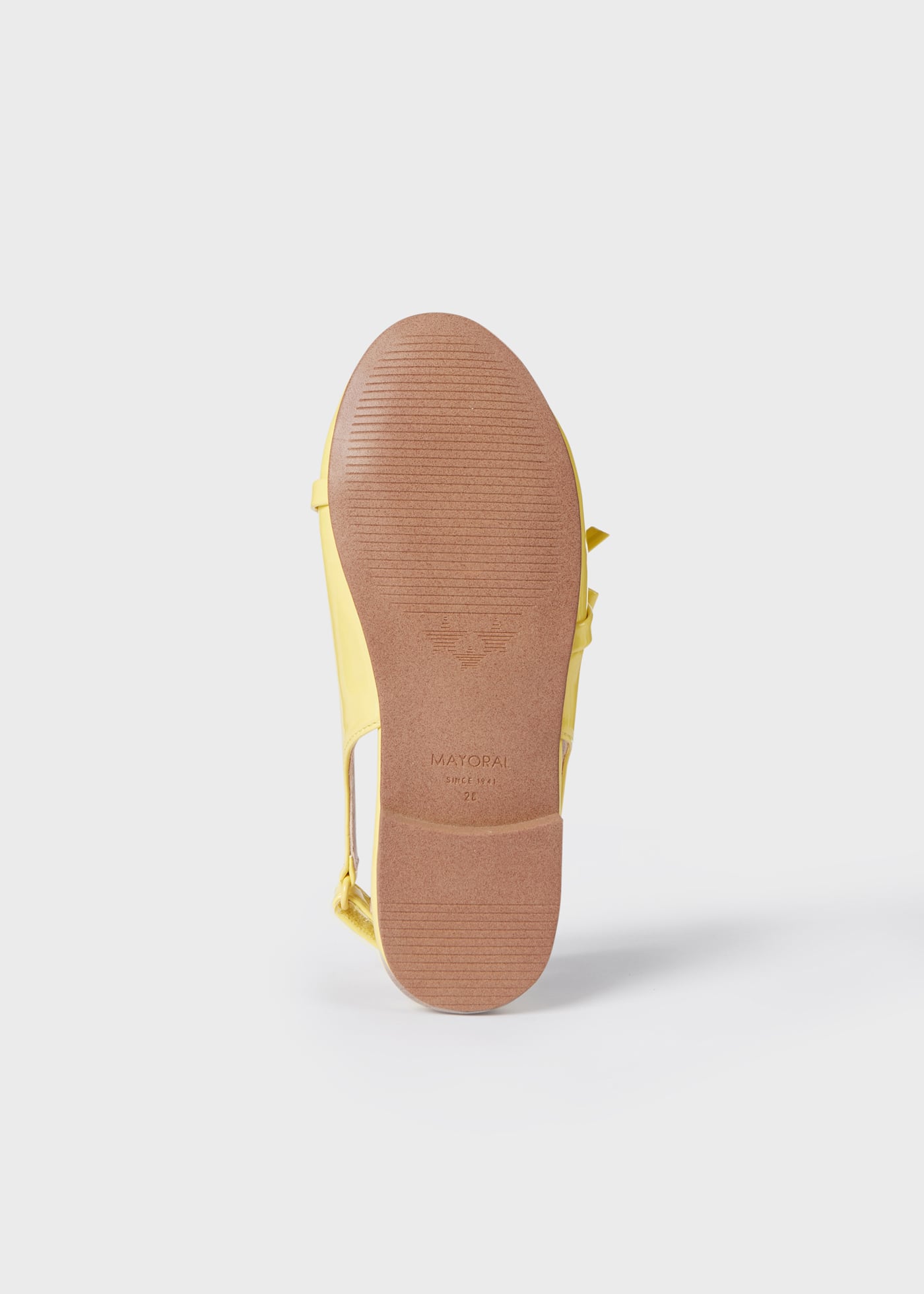 Sapatilha bailarina sem calcanhar com fecho de velcro para meninas