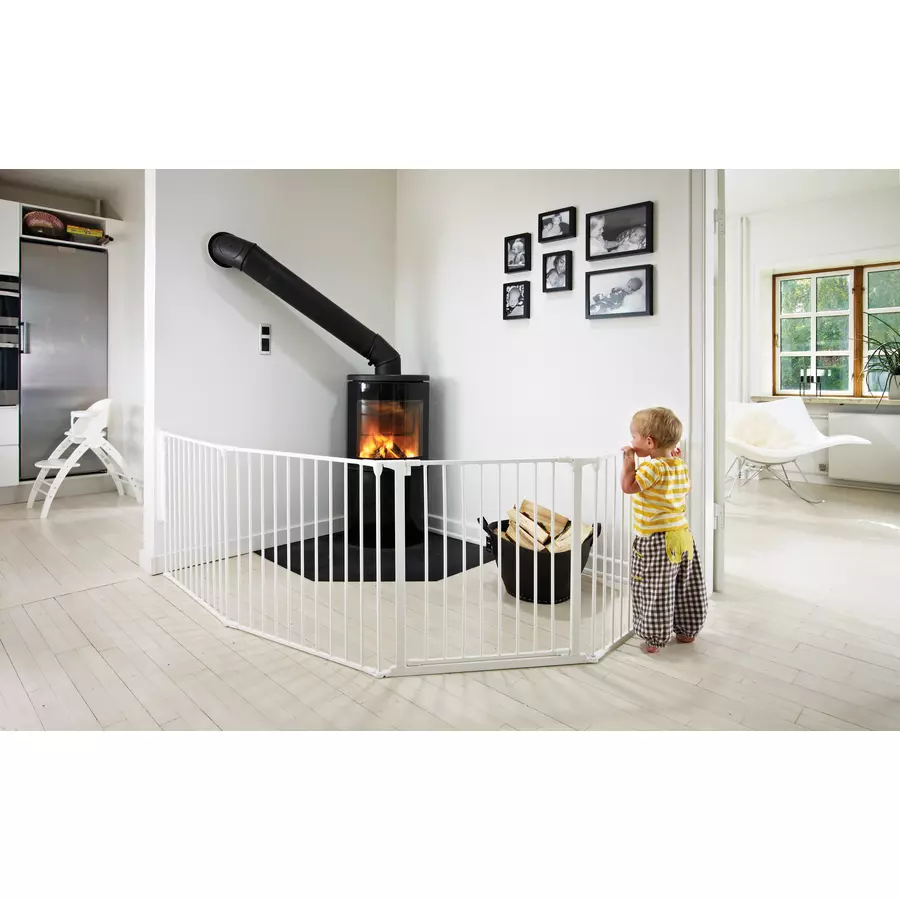 BabyDan Schutzgitter Flex XL 90 bis 270 cm, weiß