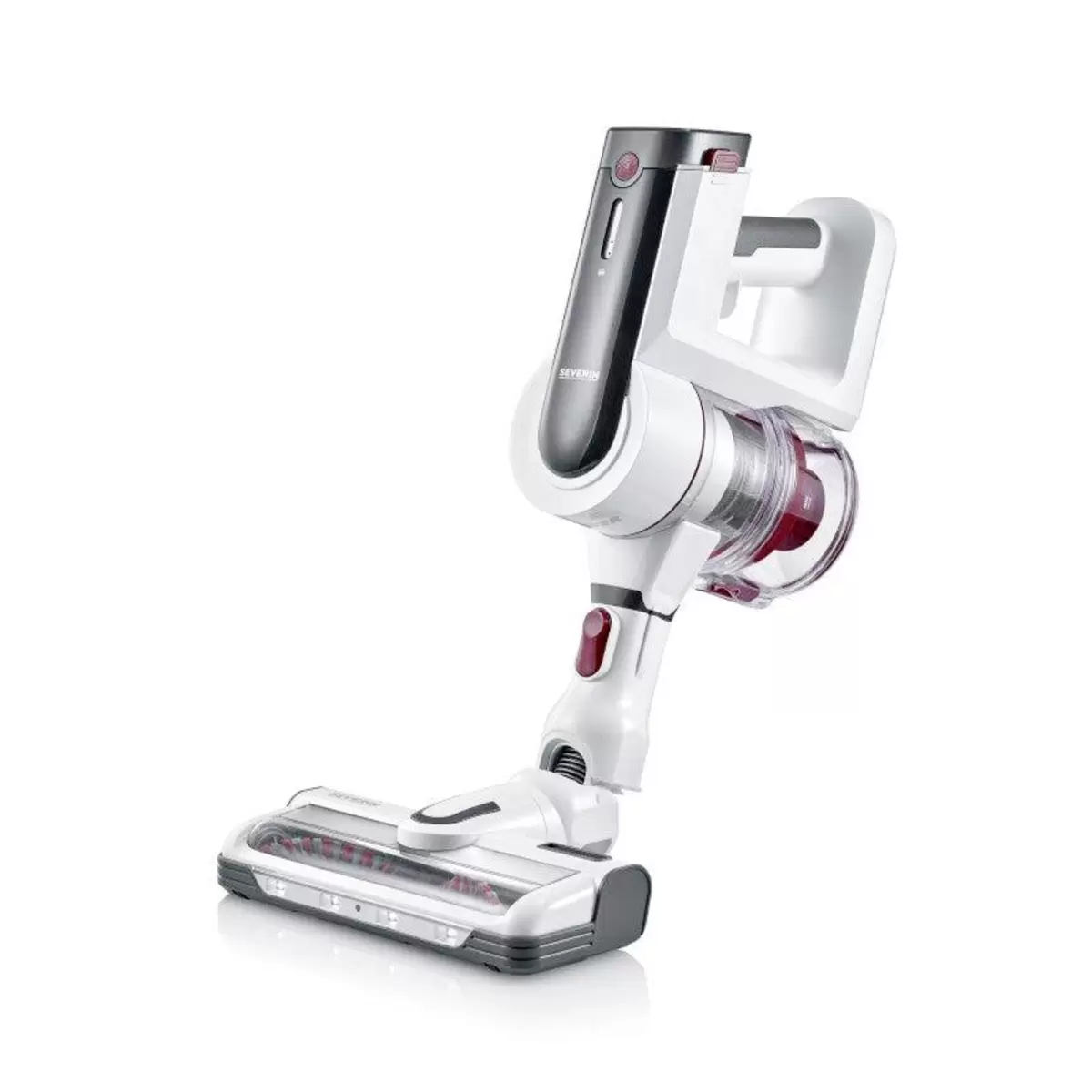Staubsauger ohne Beutel Severin HV7166 rot,weiss