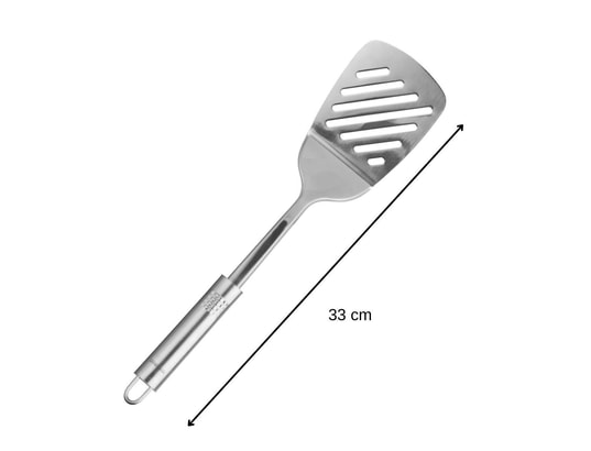 FACKELMANN - Set ustensiles de cuisine Spatule de cuisine ajourée inox ovale ref.40463