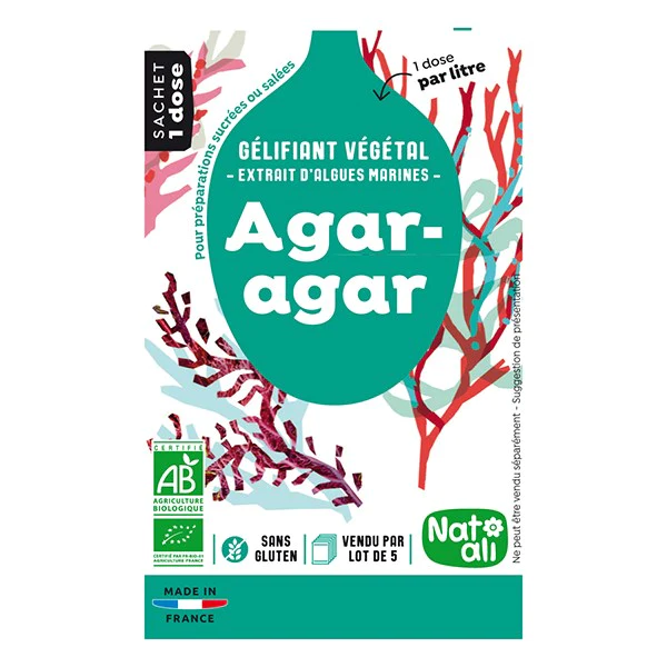 Agar-Agar 5 x 4g bio Nat-ali