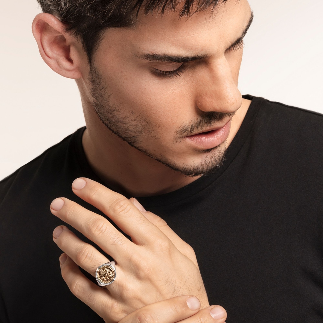 Thomas Sabo Sterling Silver Rebel at Heart Ring Glaube Liebe Hoffnung