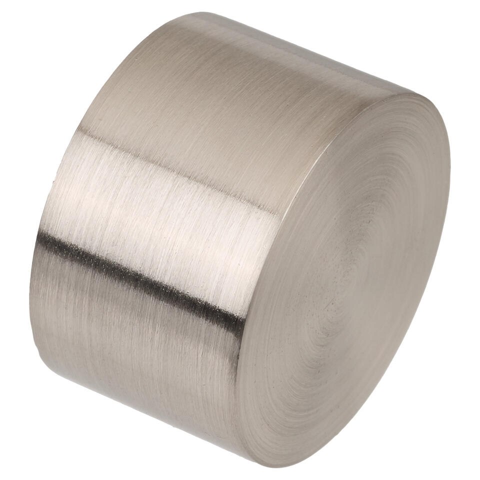 Eindknop Basic Gordijnroede 28mm Rvs