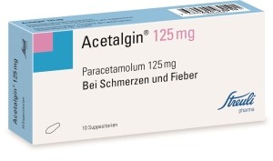 ACETALGIN Suppositorien 125 mg, 10 Stück
