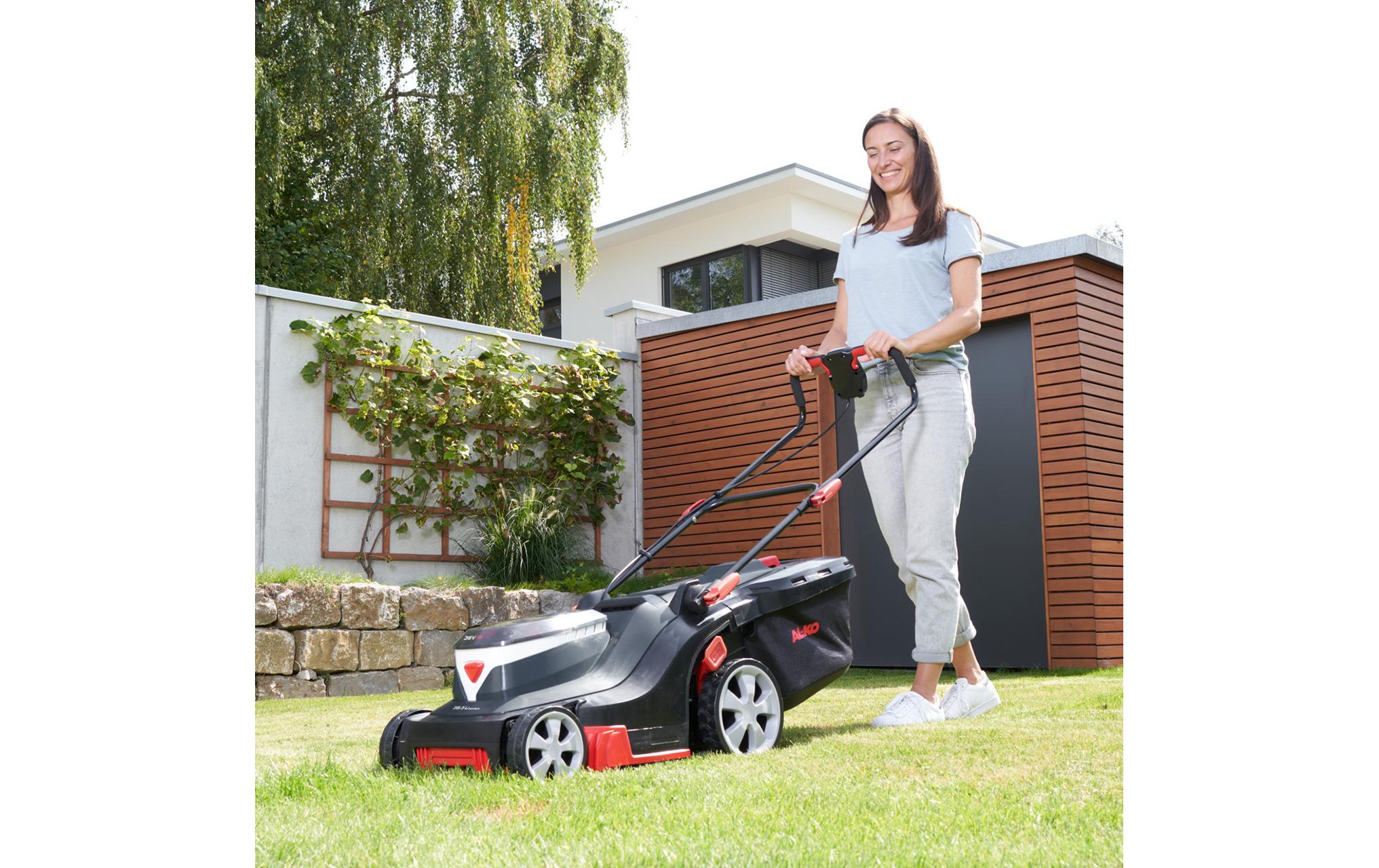 Akku-Rasenmäher 36 V 38.5 Li Comfort SET<br>Rasenmäher mit Fangbox