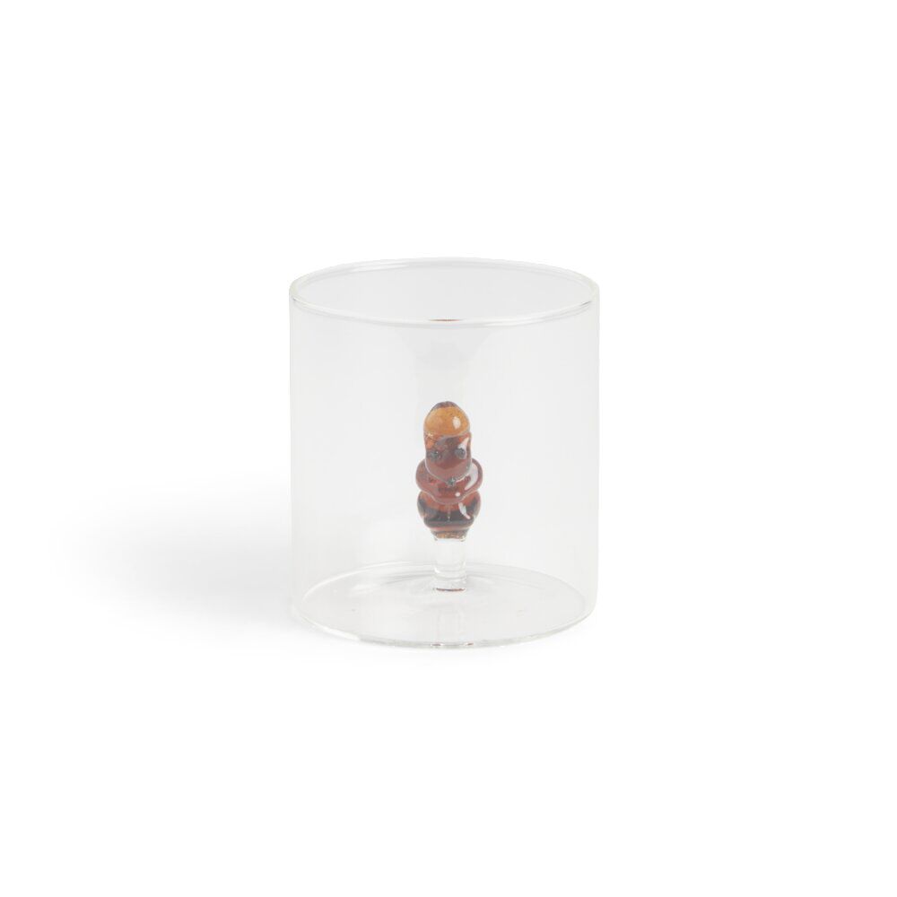 Verre décor écureuil 350ml Ø8xH8,5cm