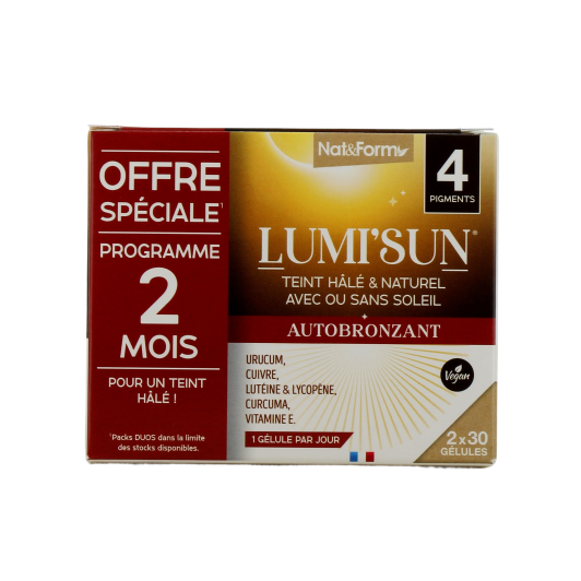 Nat & Form Lumi Sun Autobronzant gélules à l'urucum