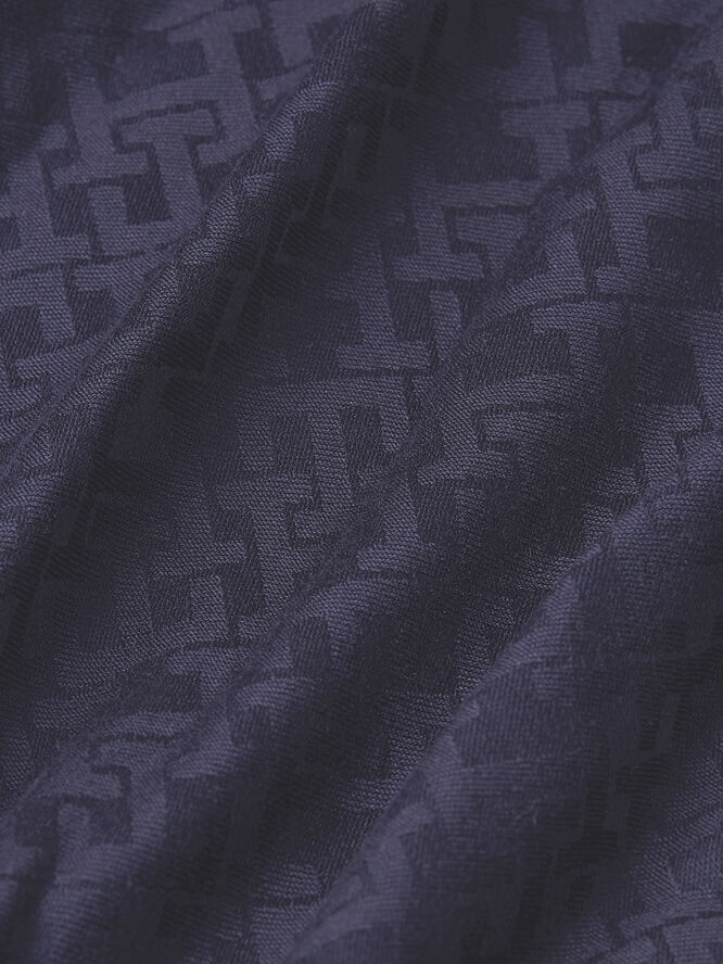 Tommy Hilfiger ELEVATED CHIC JACQUARD SCARF Space blue