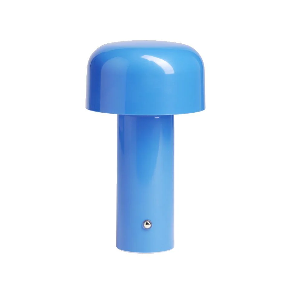 Lampe LED tactile rechargeable bleue Ø12,5xH20,5cm