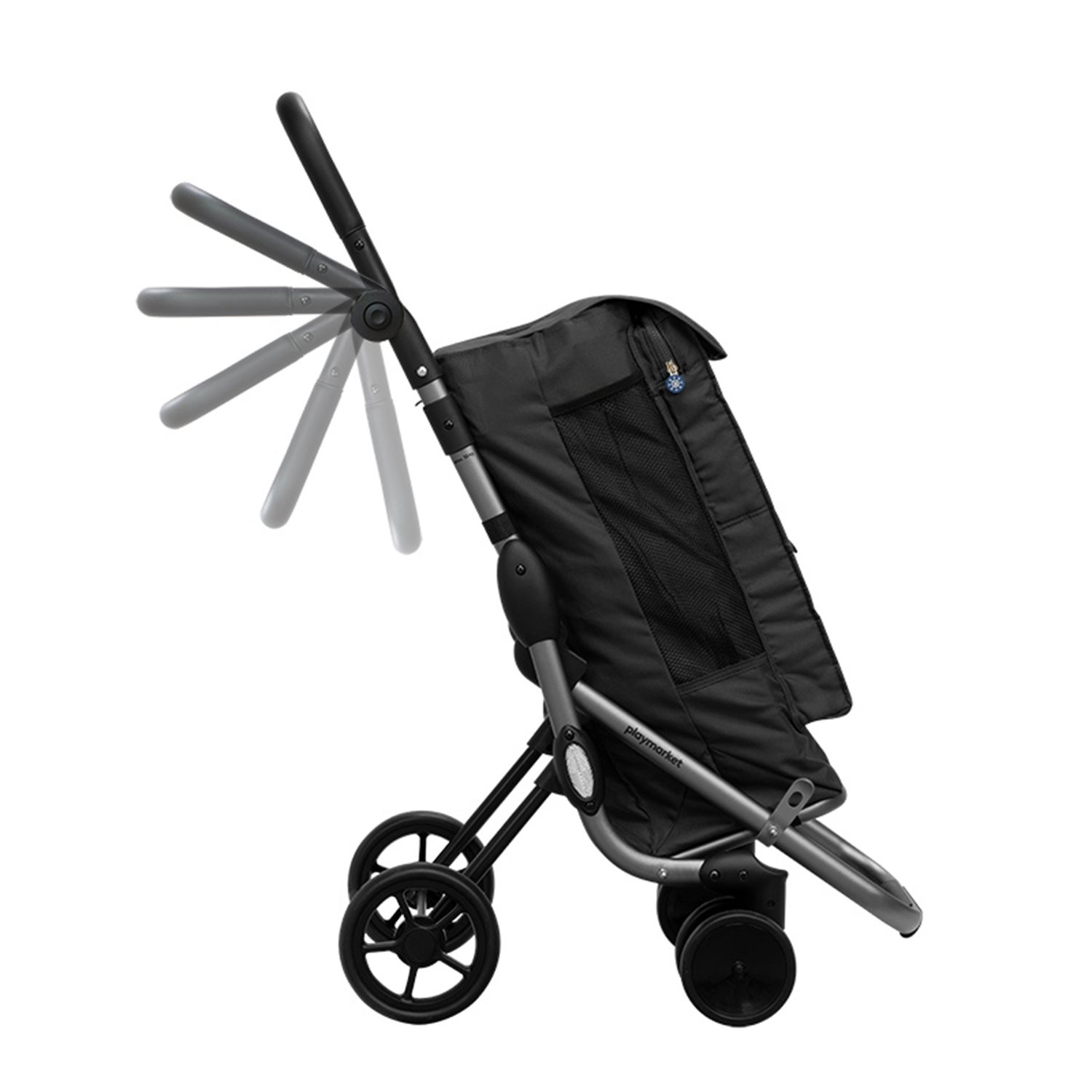 Playmarket Go Up Premium Boodschappentrolley zwart