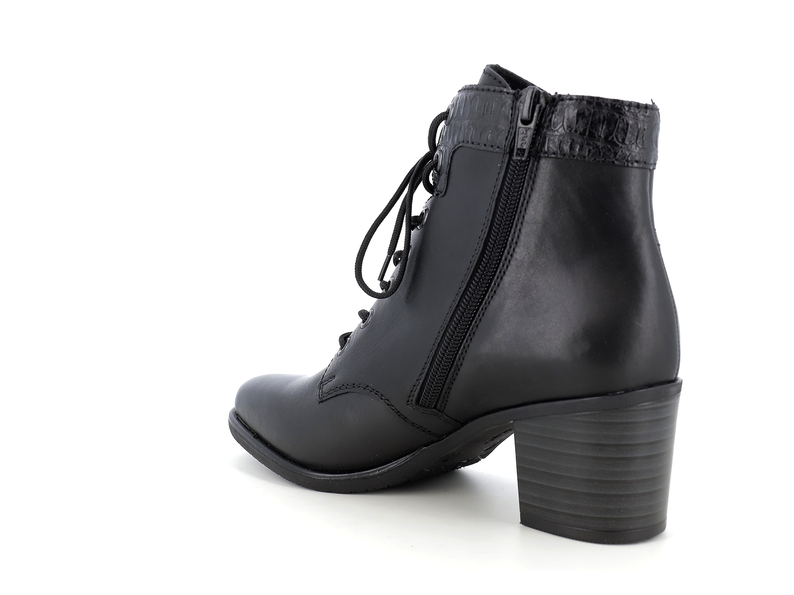 Rieker-Y2040 Matières combinées Noir